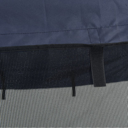 Bimini di Prua Pareti Laterali Rete 4 Archi 243x(185-198)x137cm | homemem39