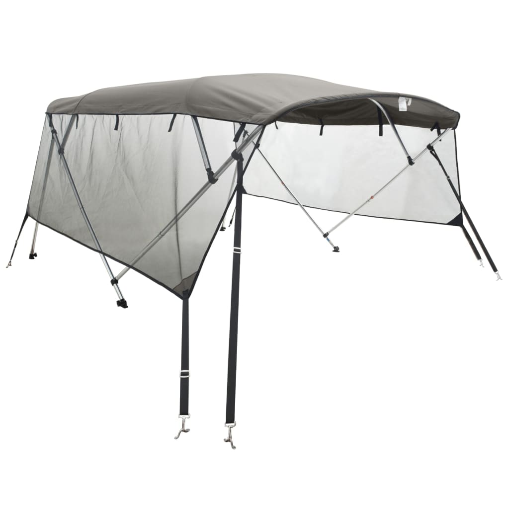 Bimini di Prua Pareti Laterali Rete 4 Archi 243x(185-198)x137cm