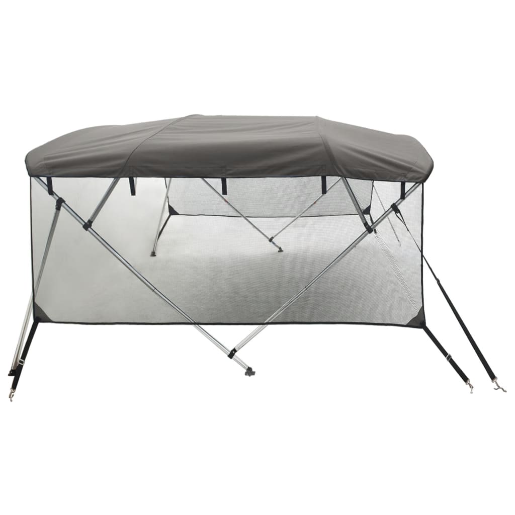 Bimini di Prua Pareti Laterali Rete 4 Archi 243x(185-198)x137cm