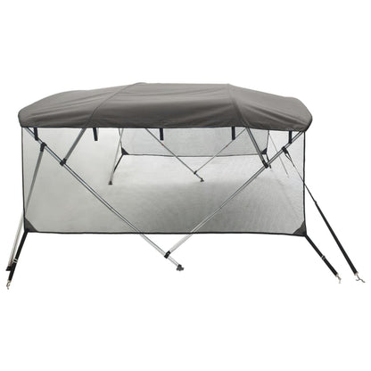Bimini di Prua Pareti Laterali Rete 4 Archi 243x(185-198)x137cm