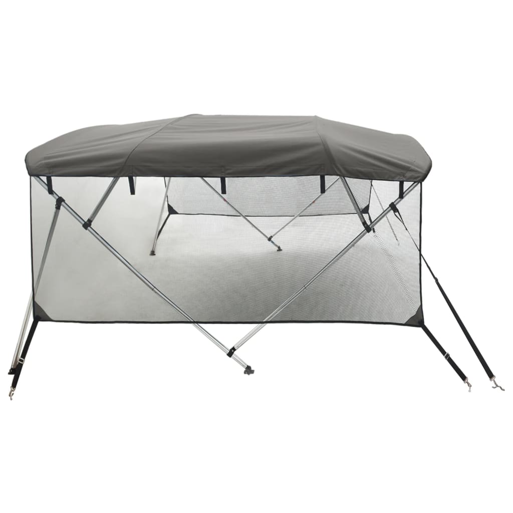 Bimini Prua con Pareti Laterali Rete 4Archi 243x(200-213)x137cm | homemem39