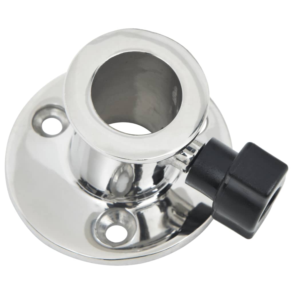 Basi Rotonde Bimini per Tubo 26 mm 2 pz in Acciaio Inossidabile - homemem39