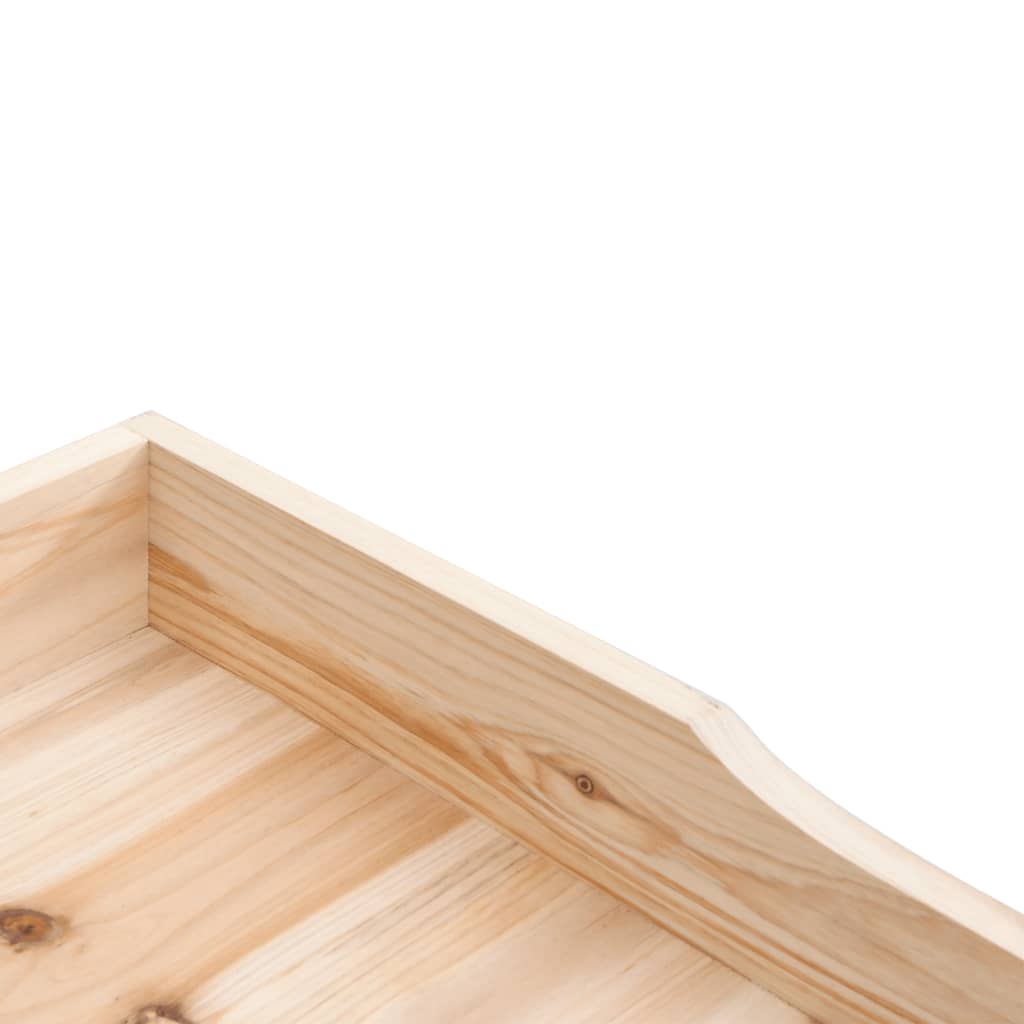 Tavolo Piante con Ripiano 78x38x,82,5cm Legno Massello di Abete | homemem39