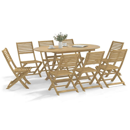 Sedie Giardino Pieghevoli 8 pz 48,5x61,5x87 cm Massello Acacia | homemem39