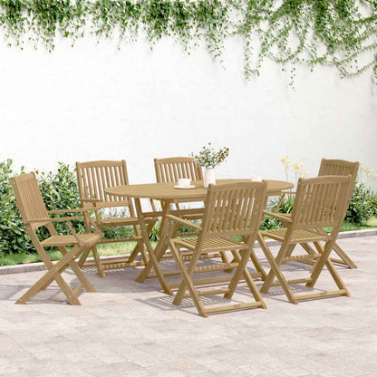 Sedie Giardino Pieghevoli 6 pz 54x61x88cm Massello Acacia | homemem39