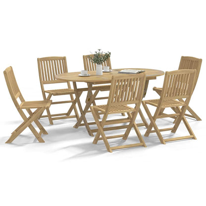 Sedie pieghevoli, 6 pezzi, 48,5x57x90 cm, in legno massello di acacia