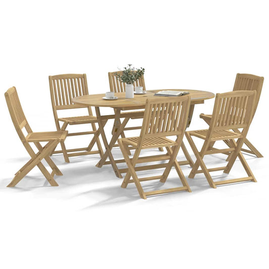 Sedie Pieghevoli 6 pz 44x50x88 cm Massello Acacia