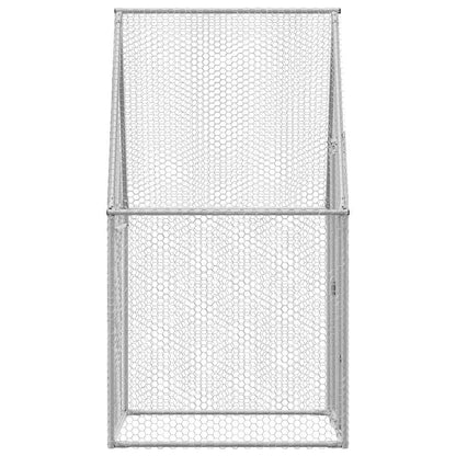 Gabbia per Polli Argento 100x100x190 cm in Acciaio Zincato | homemem39