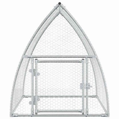 Gabbia per Polli Argento 100x105x120 cm in Acciaio Zincato | homemem39