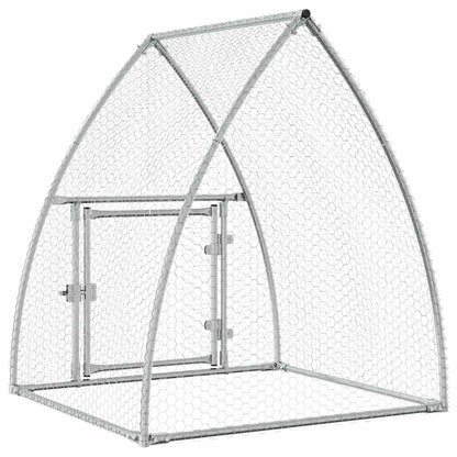 Gabbia per Polli Argento 100x105x120 cm in Acciaio Zincato | homemem39
