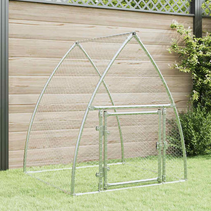 Gabbia per Polli Argento 100x105x120 cm in Acciaio Zincato | homemem39