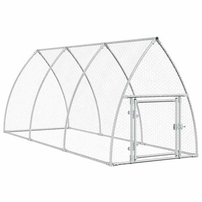 Gabbia per Polli Argento 300x105x120 cm in Acciaio Zincato | homemem39
