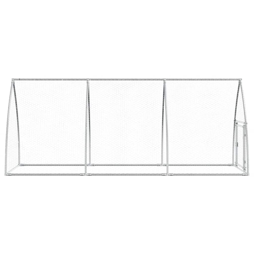 Gabbia per Polli Argento 300x105x120 cm in Acciaio Zincato | homemem39