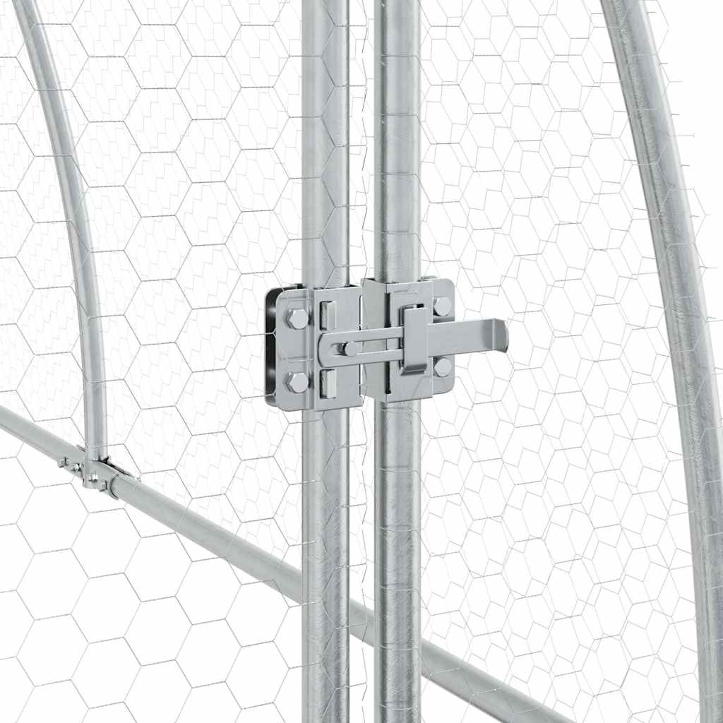 Gabbia per Polli Argento 300x105x120 cm in Acciaio Zincato | homemem39