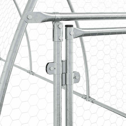 Gabbia per Polli Argento 300x105x120 cm in Acciaio Zincato | homemem39