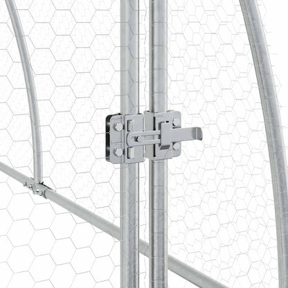 Gabbia per Polli Argento 600x105x120 cm in Acciaio Zincato | homemem39