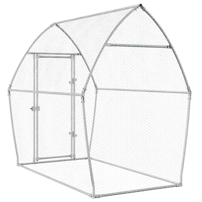 Gabbia per Polli Argento 200x105x182 cm in Acciaio Zincato | homemem39