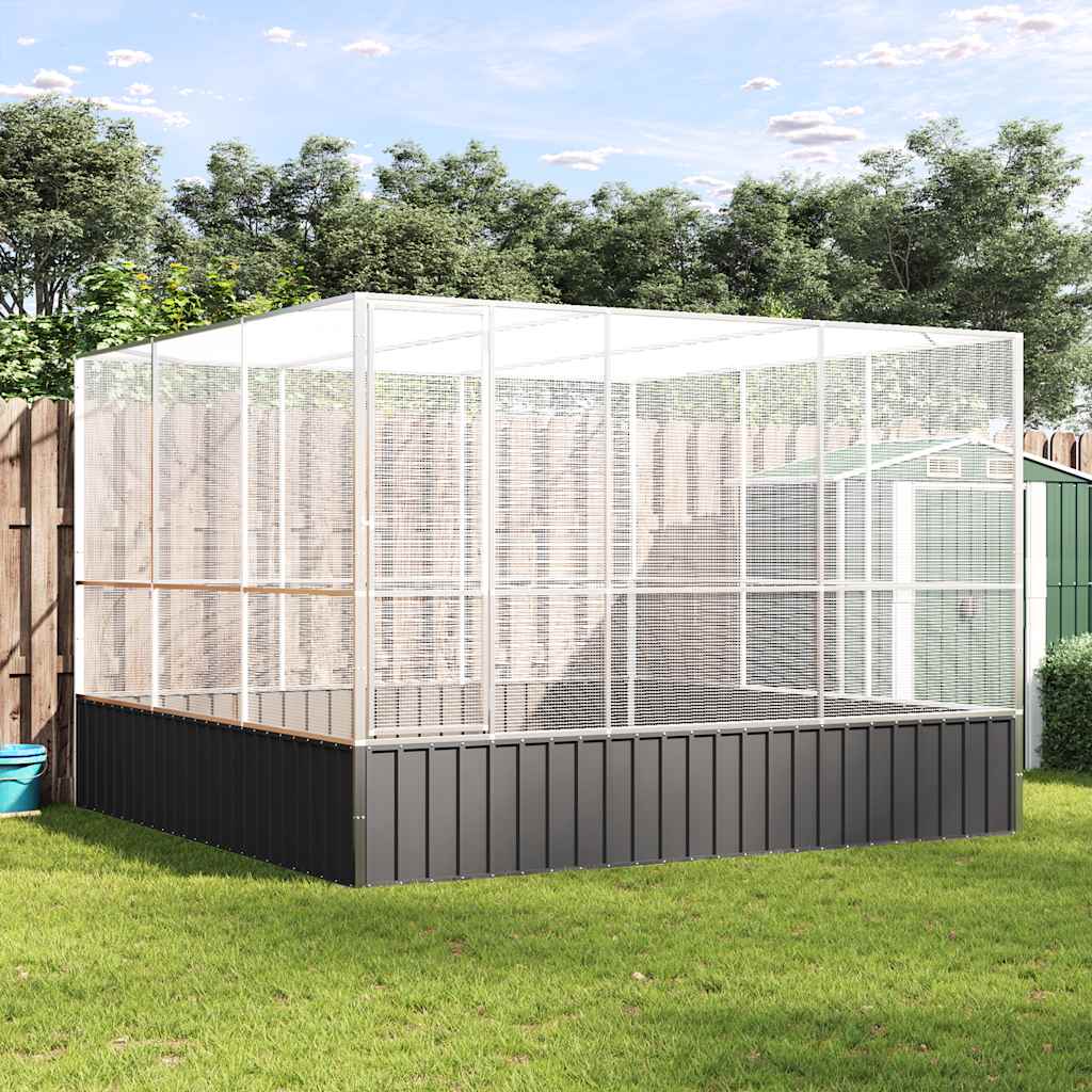 Voliera Argento 311x307x212 cm in Acciaio - homemem39