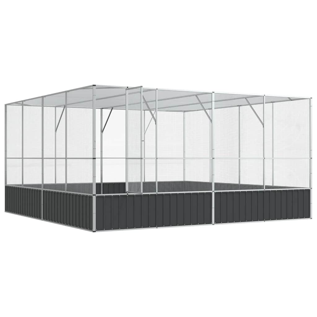 Voliera Argento 418x414x212 cm in Acciaio | homemem39