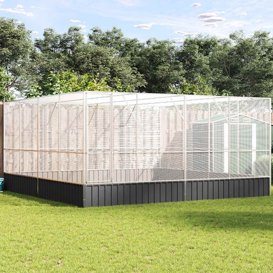 Voliera Argento 418x414x212 cm in Acciaio - homemem39