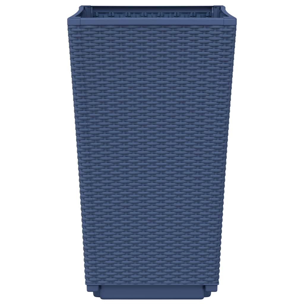 Fioriere da Giardino 2 pz Grigio Blu 32,5x32,5x57 cm in PP | homemem39
