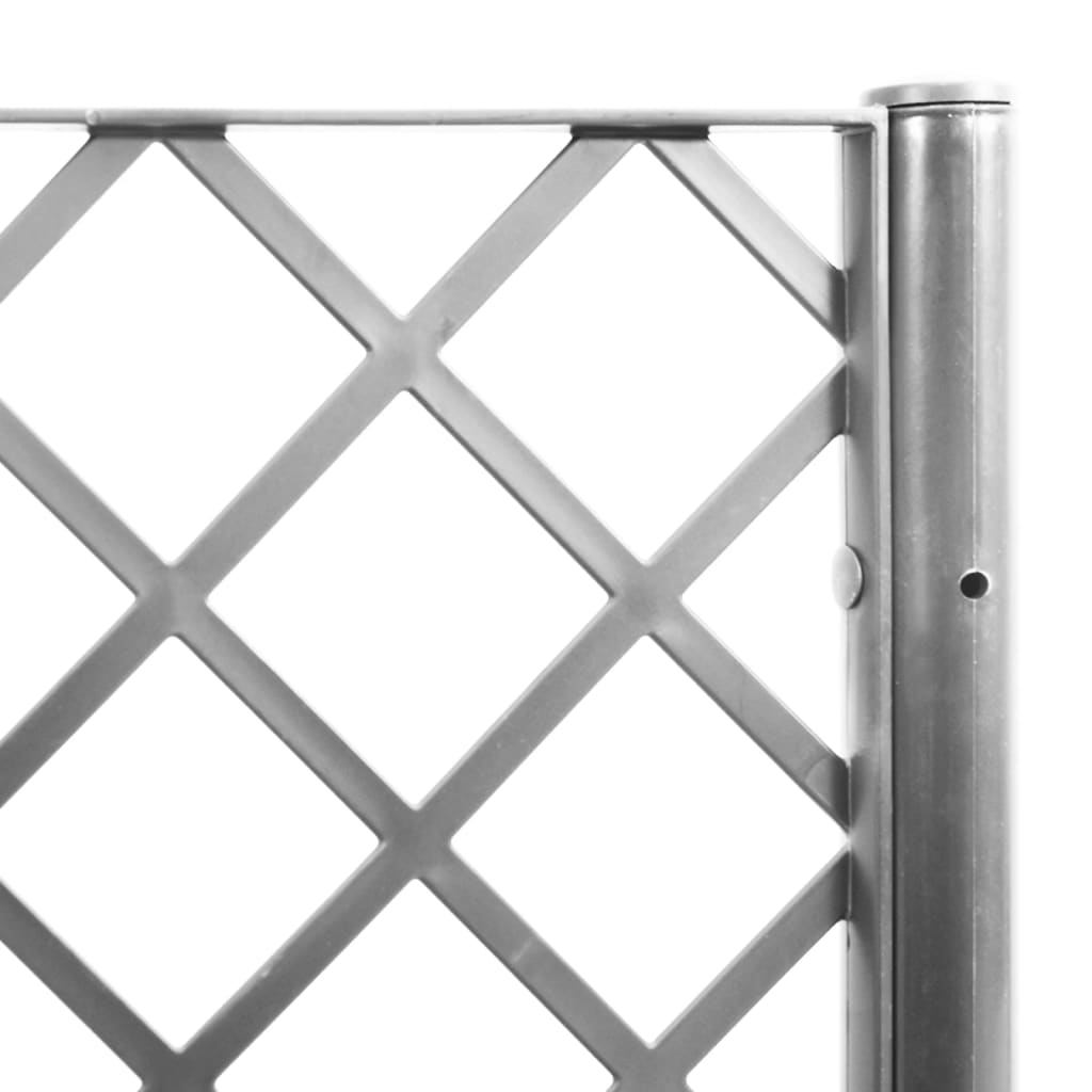 Fioriera Giardino con Traliccio Grigio Chiaro 160x40x140 cm PP