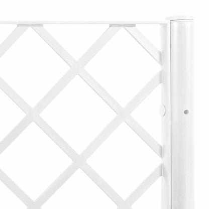 Fioriera da Giardino con Traliccio Bianco 160x40x142 cm in PP - homemem39