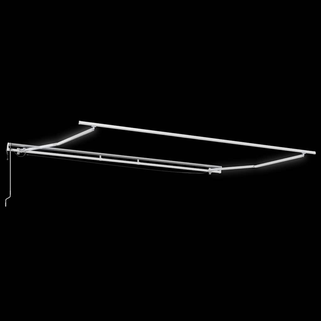 Tenda da Sole Retrattile Automatica con LED Bordò 400x300 cm | homemem39