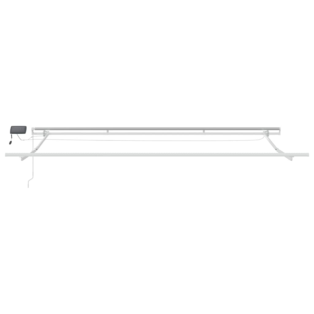 Tenda da Sole Retrattile Manuale con LED Bordò 500x300 cm | homemem39