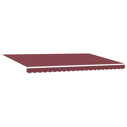 Tenda da Sole Retrattile Manuale con LED Bordò 500x300 cm | homemem39