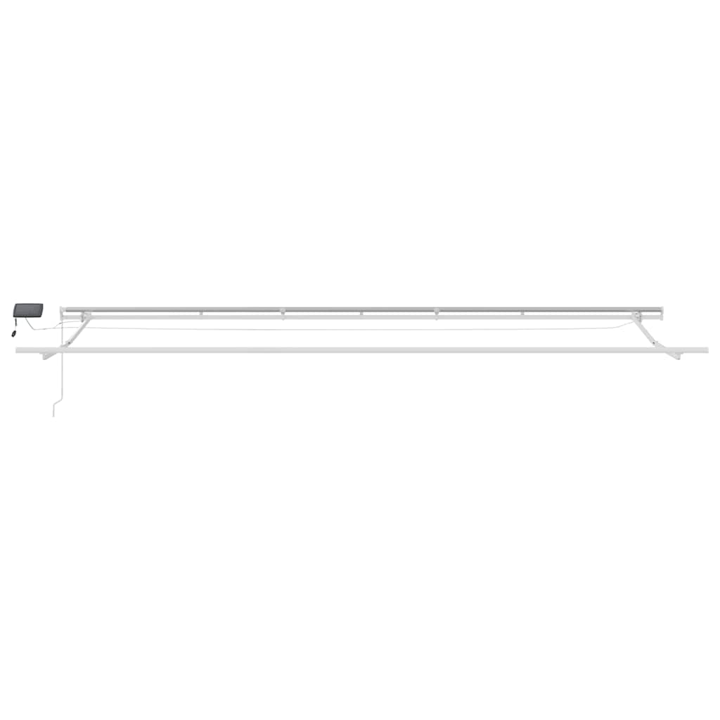 Tenda da Sole Retrattile Manuale con LED Bordò 600x300 cm | homemem39