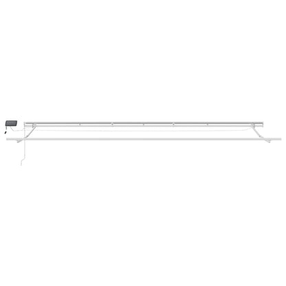 Tenda da Sole Retrattile Manuale con LED Bordò 600x300 cm | homemem39