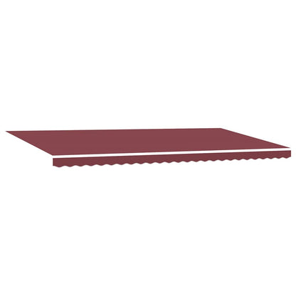 Tenda da Sole Retrattile Manuale con LED Bordò 600x300 cm | homemem39