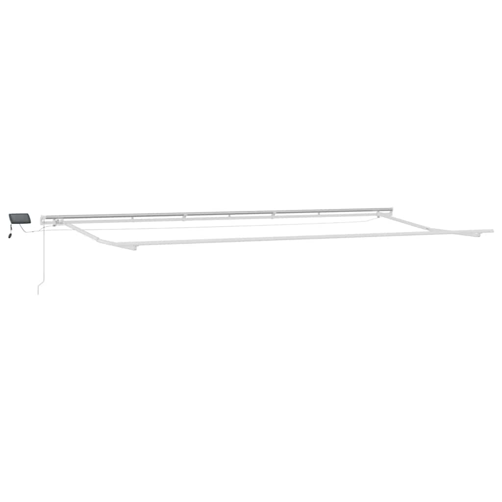 Tenda da Sole Retrattile Manuale con LED Bordò 600x300 cm | homemem39