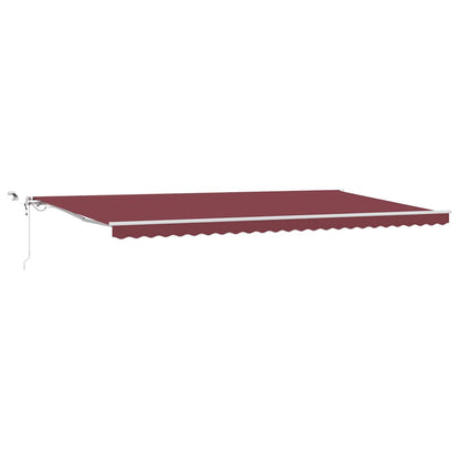 Tenda da Sole Retrattile Automatica con LED Bordò 600x300 cm | homemem39
