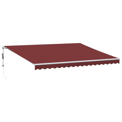 Tenda da Sole Retrattile Automatica Bordò 450x350 cm | homemem39