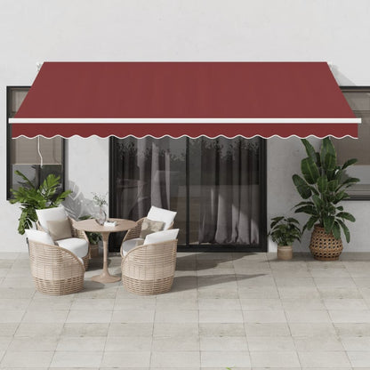 Tenda da Sole Retrattile Automatica Bordò 450x350 cm | homemem39