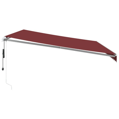 Tenda da Sole Retrattile Automatica Bordò 500x350 cm