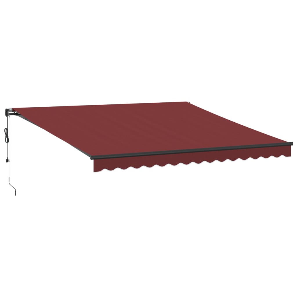Tenda da Sole Retrattile Automatica Bordò 400x350 cm | homemem39