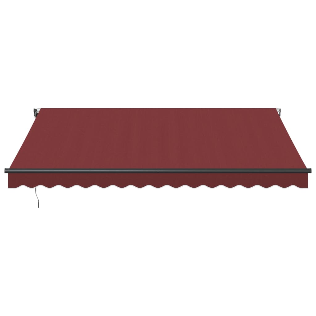 Tenda da Sole Retrattile Automatica con LED Bordò 400x350 cm