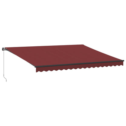 Tenda da Sole Retrattile Manuale Bordò 450x350 cm | homemem39