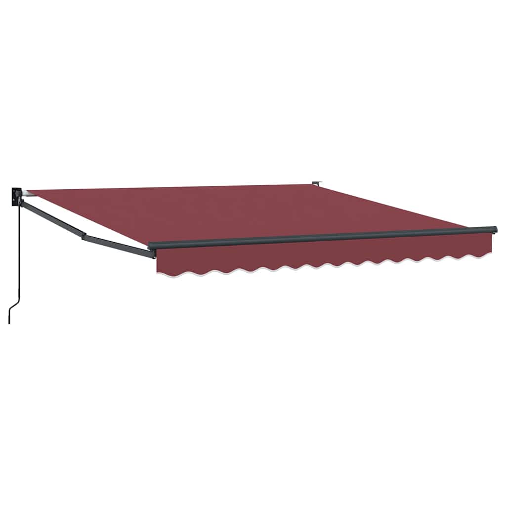 Tenda da Sole Retrattile Manuale Bordò 300x250 cm | homemem39