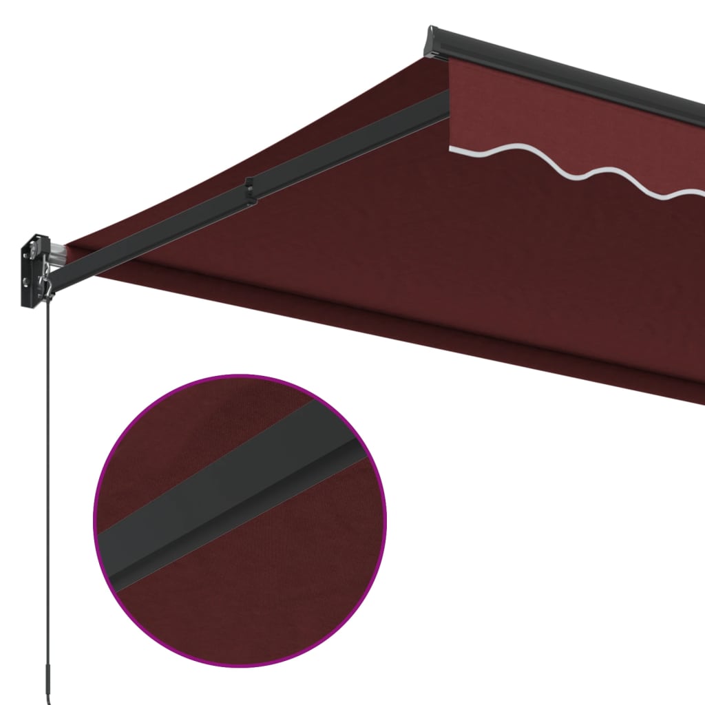 Tenda da Sole Retrattile Manuale Bordò 350x250 cm | homemem39