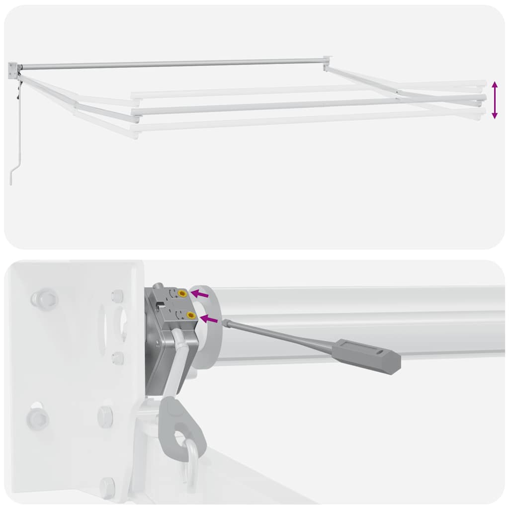 Tenda da Sole Retrattile Automatica Bordò 300x250 cm | homemem39