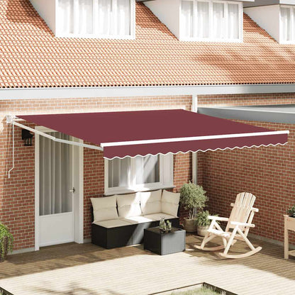 Tenda da Sole Retrattile Automatica Bordò 400x300 cm