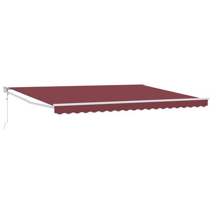 Tenda da Sole Retrattile Automatica Bordò 450x300 cm | homemem39