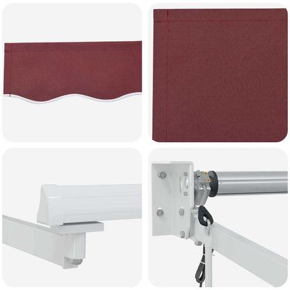 Tenda da Sole Retrattile Automatica Bordò 450x300 cm