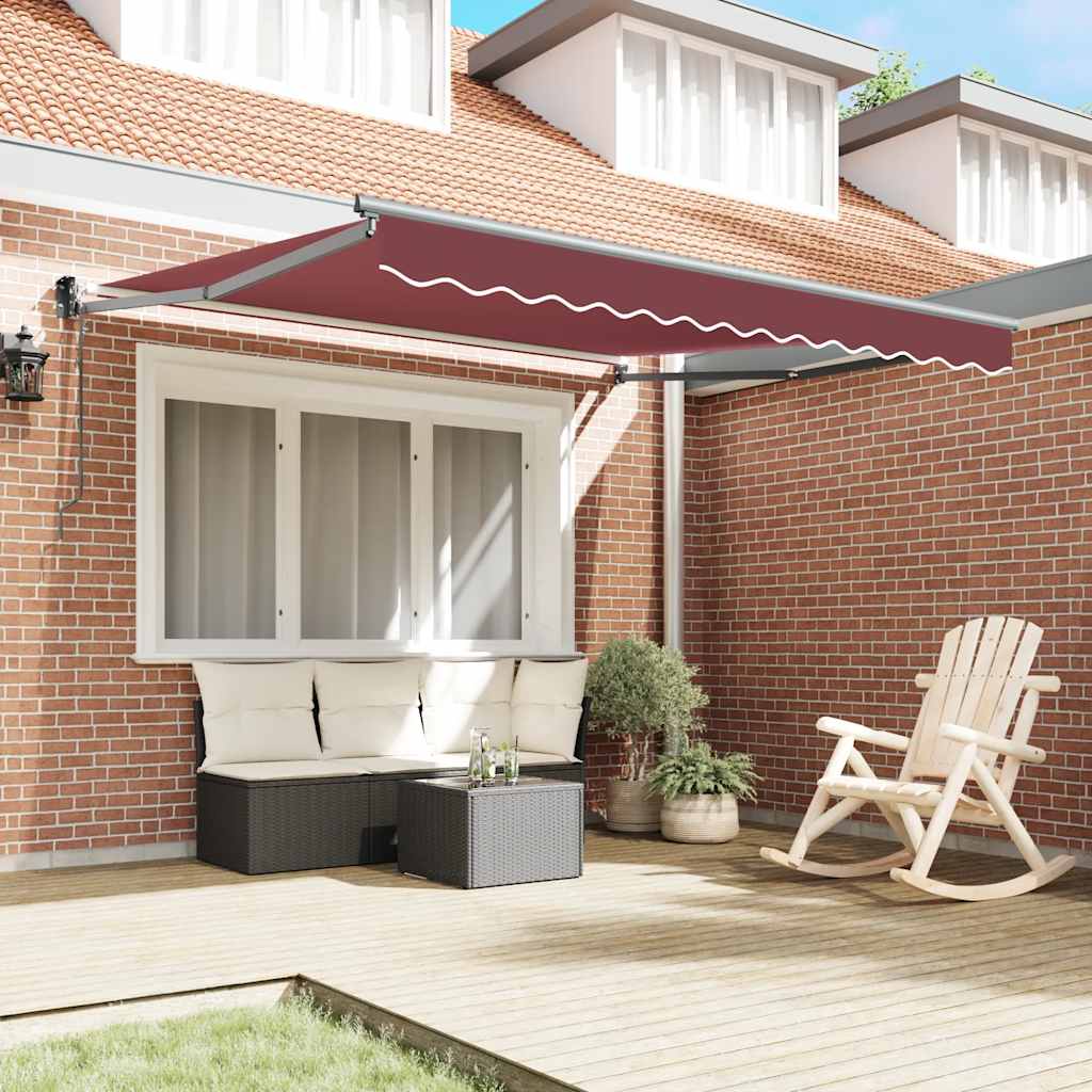 Tenda da Sole Retrattile Automatica Bordò 300x250 cm