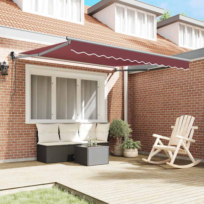 Tenda da Sole Retrattile Automatica Bordò 300x250 cm