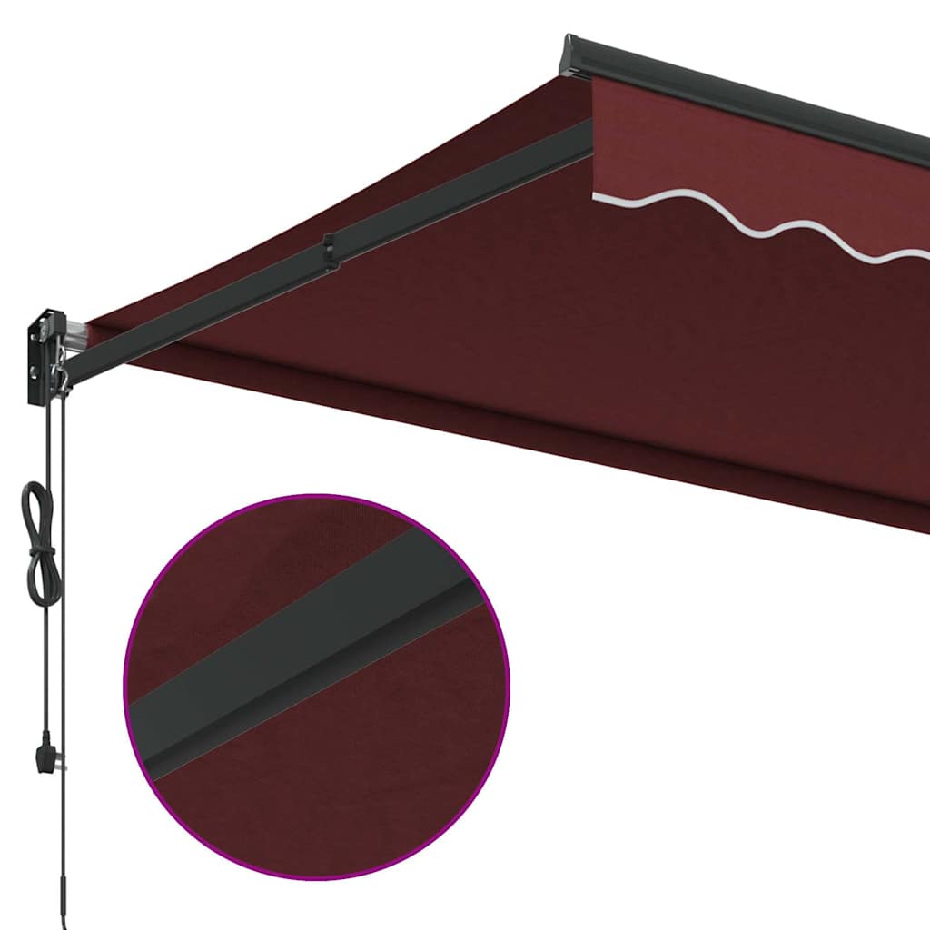 Tenda da Sole Retrattile Automatica Bordò 350x250 cm
